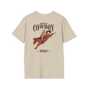 American Cowboy, Wild West Rodeo T-Shirt - Image 3