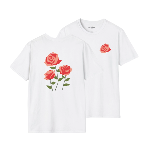 Pink Roses Botanical Summer T-Shirt