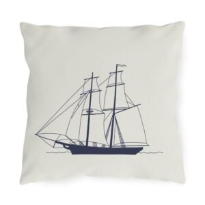 Tall Ship Outdoor Pillow
