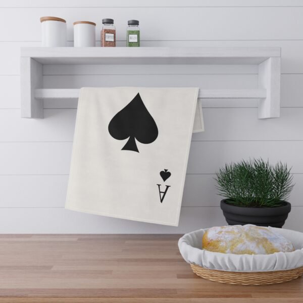 Ace of Spades Cotton Twill Tea Towel - Image 2