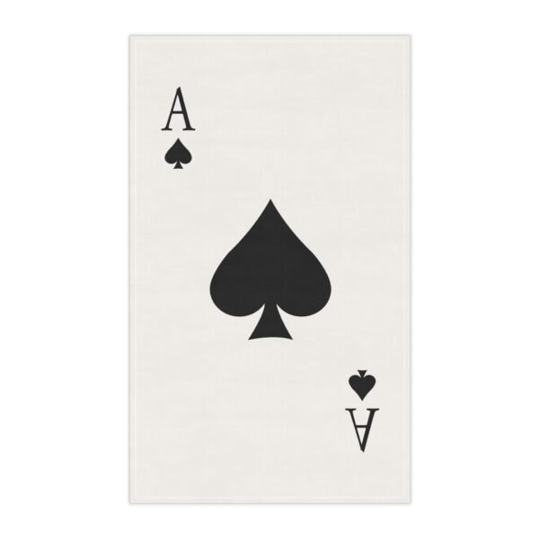 Ace of Spades Cotton Twill Tea Towel