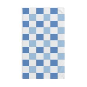 Sky Blue Checkerboard Hand Towel