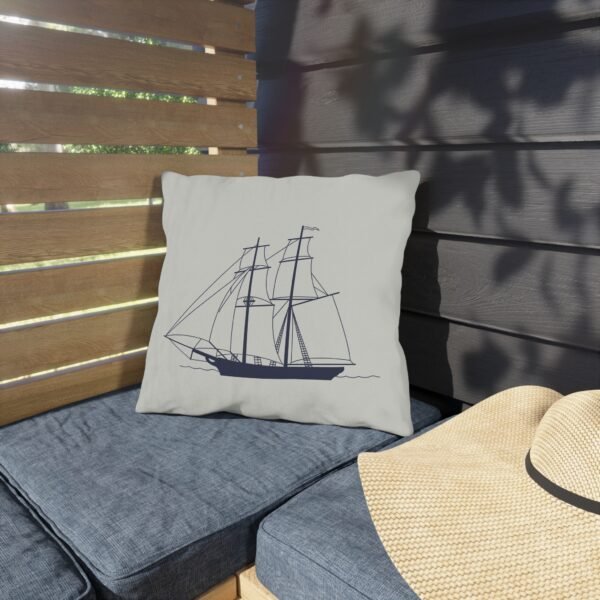 Tall Ship Outdoor Pillow - Image 2