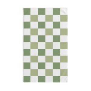 Sage Checkerboard Hand Towel
