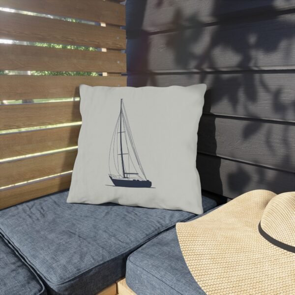 Sail Boat Outdoor Pillow - Image 2