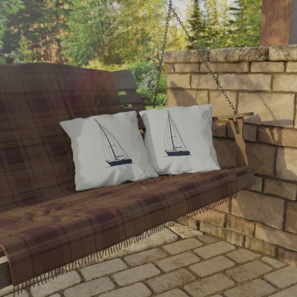Sail Boat Outdoor Pillow - Image 3