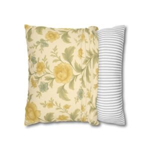 French Garden Yellow Bloom Pillow Cover