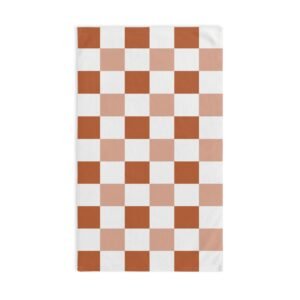 Clay Checkerboard Fall Hand Towel