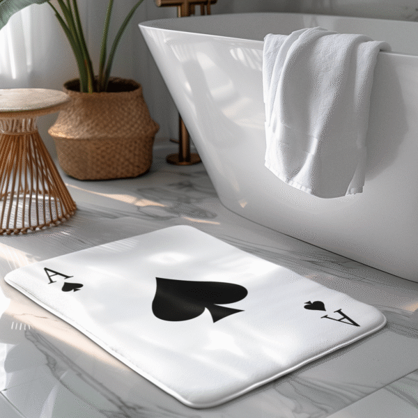 Ace of Spades Bath Mat - Image 2